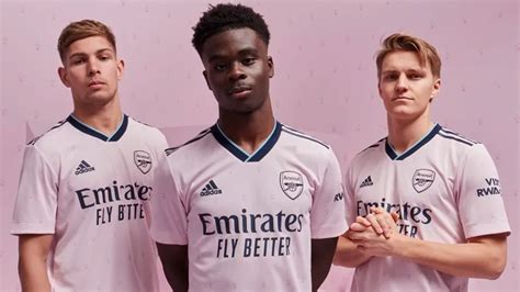 Arsenal And Adidas Unveil All Pink 2022 23 Third Kit Us