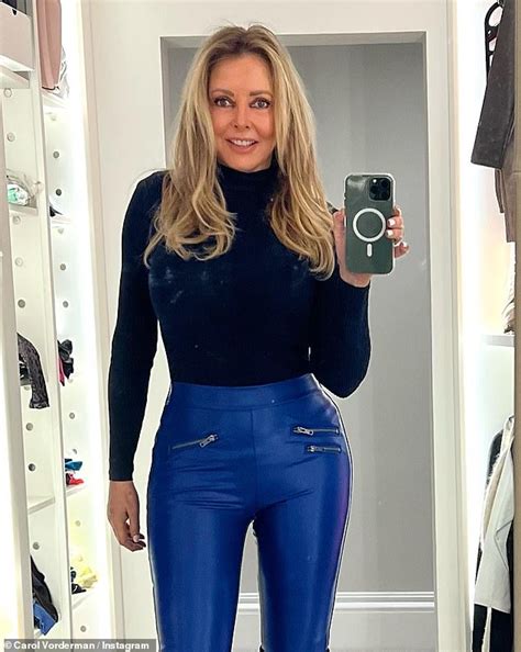 Carol Vorderman Shows Off Her Jaw Dropping Curves In Skin Tight Pvc Trousers Express Digest