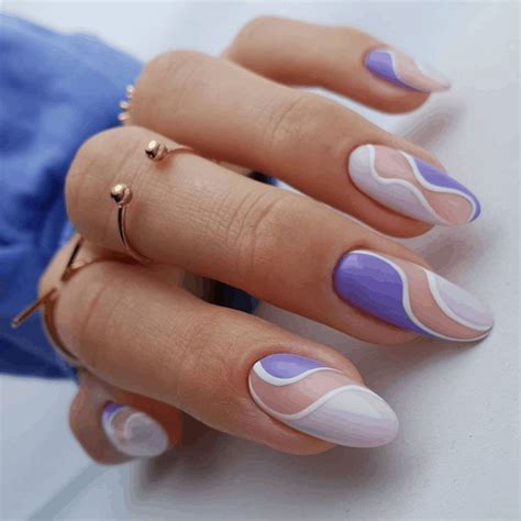 40 Abstract Nail Art To Inspire Your Next Manicure Purple Nails Nails Inspiration Fire Nails