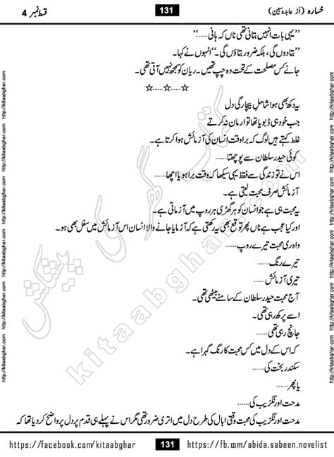 Khasara Last Episode 12 By Abida Sabeen Romantic Urdu Novel On Kitab
