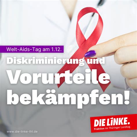 Welt Aids Tag Diskriminierung Und Vorurteile Bekämpfen Mdl Ronald Hande
