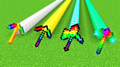 Which Rainbow Pickaxe Is Faster Minecraft Youtube