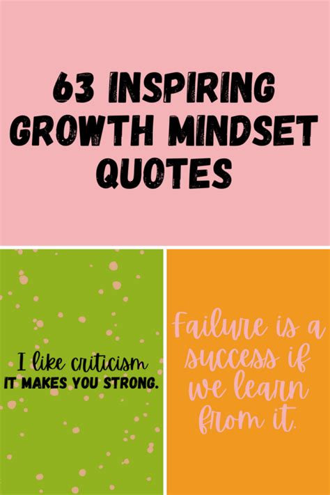 63 Inspiring Growth Mindset Quotes Darling Quote