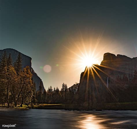 Sunrise At Yosemite Valley United States Free Image By