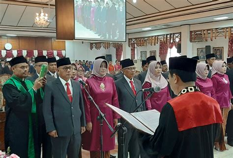 Sahanggota Dprd Periode 2019 2024 Dilantik Ketua Pengadilan Negeri