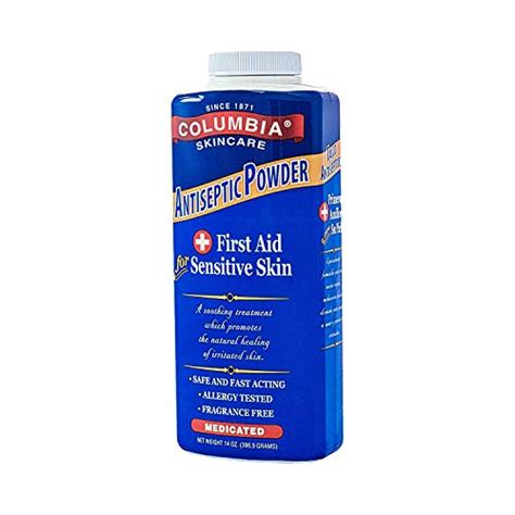 Columbia Skincare Medicated Antiseptic Powder For Sensitive Skin 14 Oz