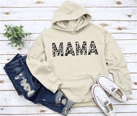 Mama Hoodie Mama Shirt Mama T For Mom Mama Mama Etsy Mama Hoodie