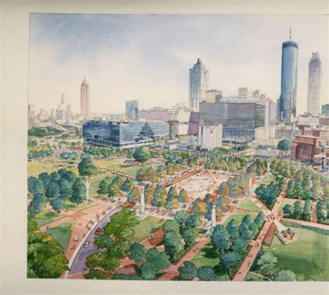 Centennial Olympic Park Rendering 1995 Or 1998 Opening Americas Archives