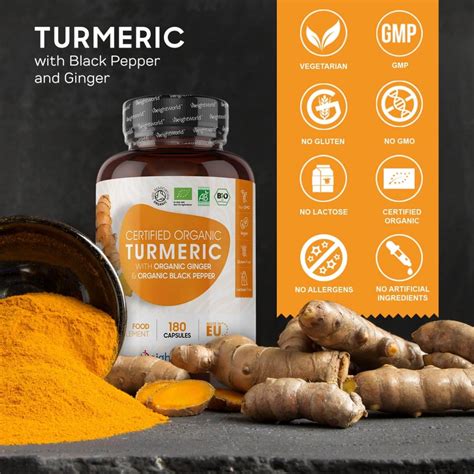 100 Organic Turmeric With Black Pepper And Ginger Capsules