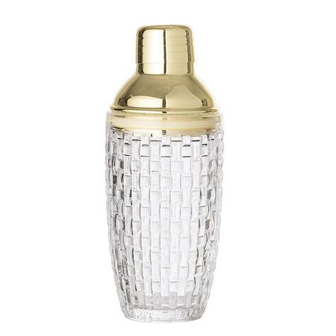Gold And Glass Cocktail Shaker Cocktail Shaker Hausbar Glas