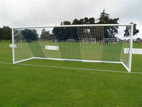 Full Size International Style Heavy Duty Football Goal Nets Vertical
