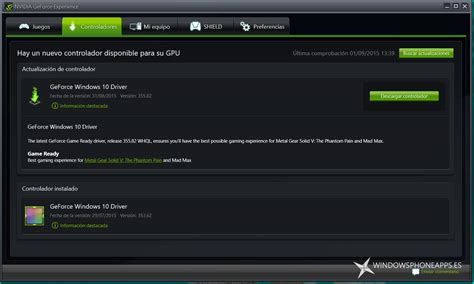 Nvidia update their geforce drivers for windows 10 whenever a big game is looming. Nueva actualización de Drivers Geforce Nvidia para Windows 10
