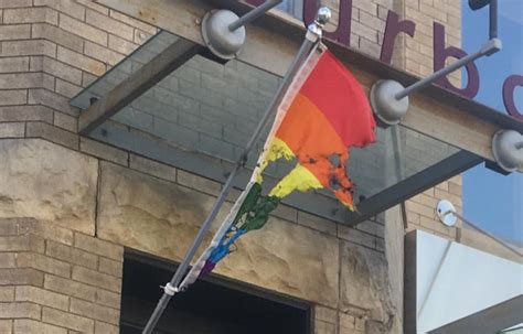 Pride Flag Burned In The Early Morning Outside A Dc Restaurant The