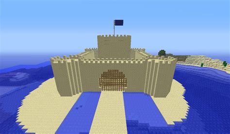 Minecraft Sand Castle Sand Castle Minecraft Buildings Minecraft