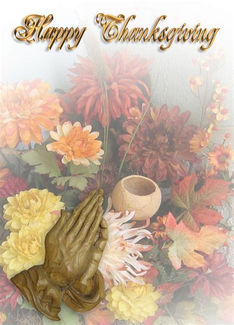 Thanksgiving Card Praying Hands Stock Photo Image Of Spirituality