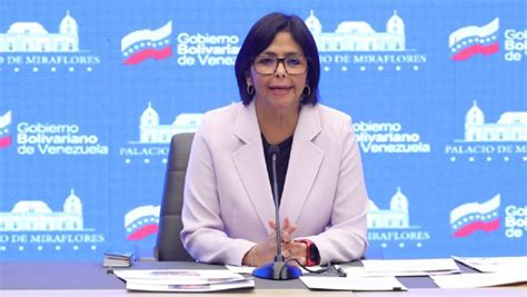 Delcy Rodr Guez Refuta Las Amenazas Guerreristas Del Presidente De