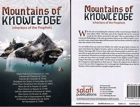 Mountain Of Knowledge Inheritors Of The Prophets By Abu Talhah Dawood