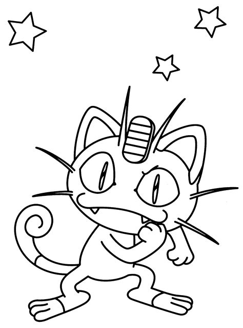 It will be funniest meowth pokemon ever! Meowth | Coloring pages, Pokémon diamond, Pokemon coloring