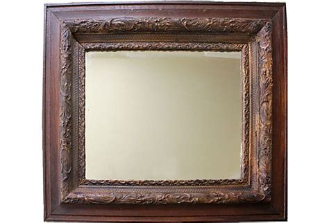 Antique Wood Framed Mirror On 199 How To Antique