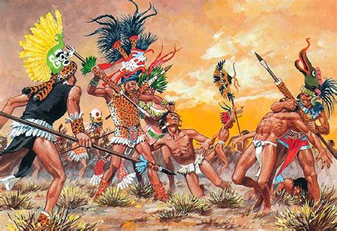 Les Guerres Fleuries Pierre Joubert Aztec Warrior Aztec