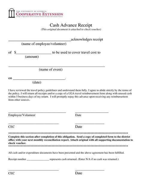 And lastly, as a form of documentation. Salary Advance Receipt | Templates at allbusinesstemplates.com