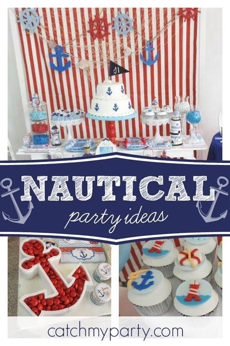 Nautical Birthday Awesome Nautical Party Catch My Party