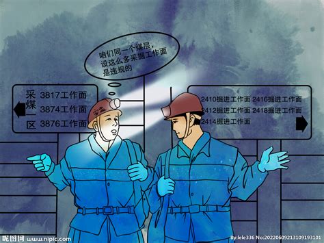 煤矿安全漫画设计图 动漫人物 动漫动画 设计图库 昵图网nipic