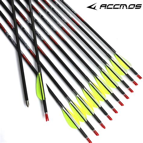 12ps 31inch Id42mm Spine 300 350 400 500 600 700 800 Pure Carbon Arrow