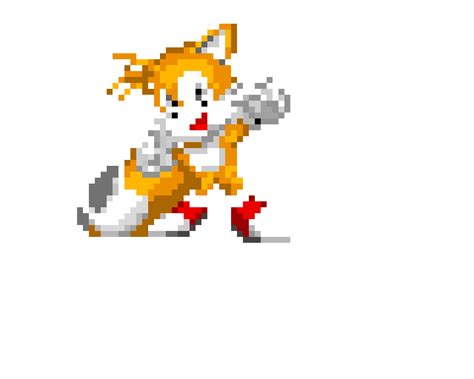 Tails Sonic Sega Sprite Pixel Sonicthehedgehog 34b