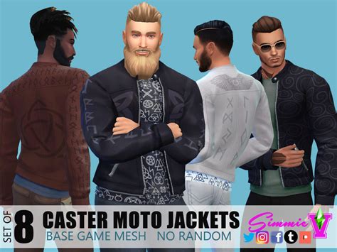 The Sims Resource Simmiev Caster Moto Jackets