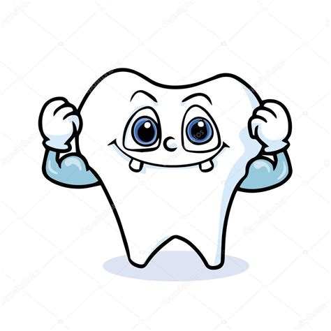 Funny Cartoon Tooth Stock Vector Image By ©kchungtw 19045565