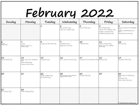 Collection Of February 2019 Calendars With Holidays