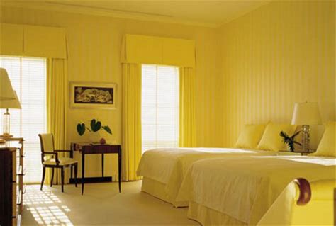 Yellow Bedroom Decorating Ideas With Unique Paint