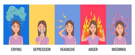Women Stress Symptoms Emotional Or Mental Health Problems Stress Hysterics Insomnia Headache