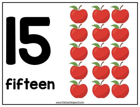 Numbers Flashcards 1 20 The Teaching Aunt Printable Flash Cards