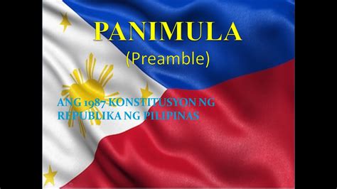 The Preamble Of The 1987 Philippine Constitution Yout