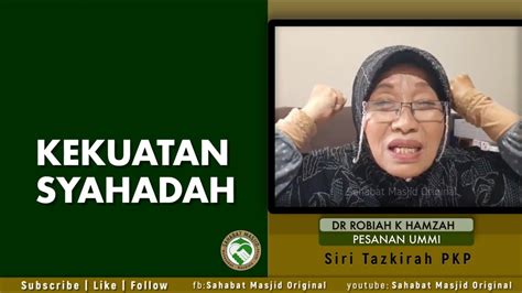 Robiah hamzah, mohammad izzat mohamad fadzil. Ustazah Dr Robiah K Hamzah - Kekuatan Syahadah - YouTube
