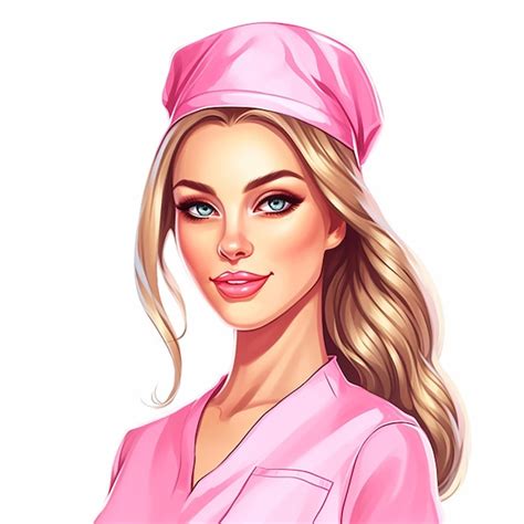 Premium Ai Image Pink Nurse Girl Generated Ai