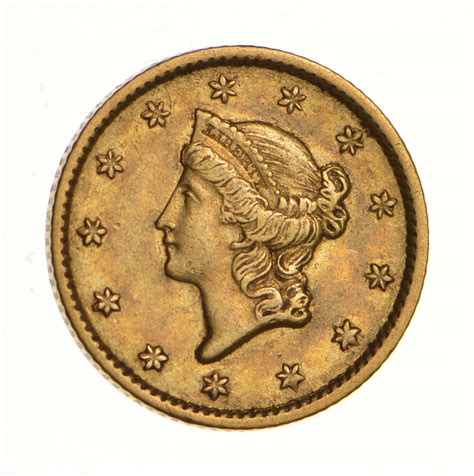 100 United States Gold Coin 1854 Liberty Head Historic Property