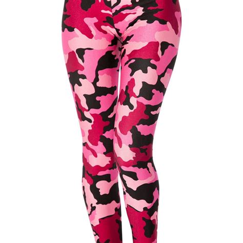 S 4xl New Fashion Women Pink Camouflage 3d Printed Leggings Female Skinny Pant High Waist Female