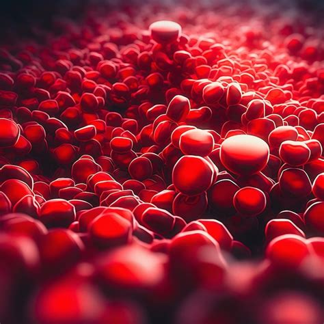 Premium Ai Image Red Blood Cells Background