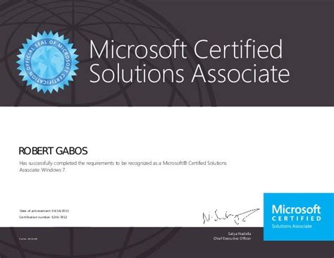 Microsoft Certified Solutions Associate Windows 7