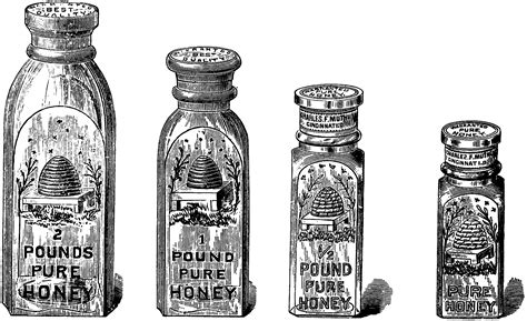 Vintage Honey Pot Clip Art Library
