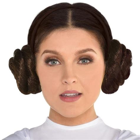 Princess Leia Buns Headband 4in X 4 12in Star Wars Party City
