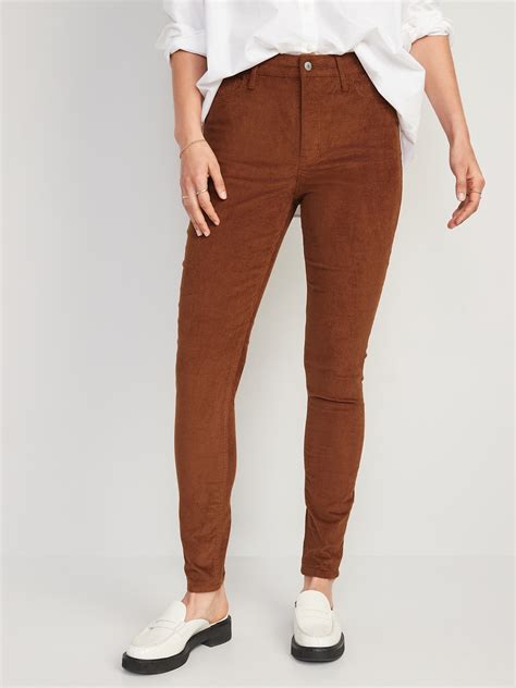 High Waisted Rockstar Super Skinny Corduroy Pants For Women Old Navy
