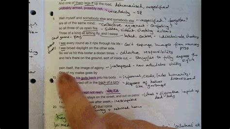 Annotation Of Remains By Simon Armitage Youtube