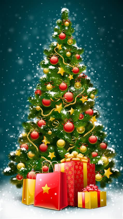 Beautiful Christmas Tree Htc One Wallpaper