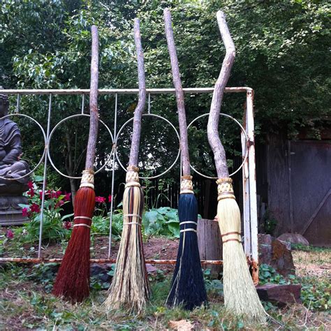 Witchs Besom In Your Choice Of Natural Black Rust Or Etsy Bruxas