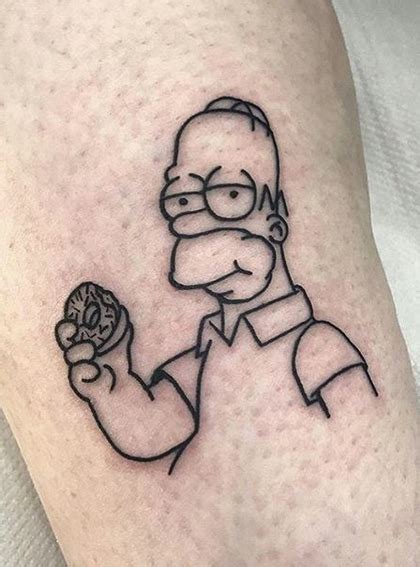 Homer Simpson Tattoo In Simpsons Tattoo Tattoos For Guys Tattoos