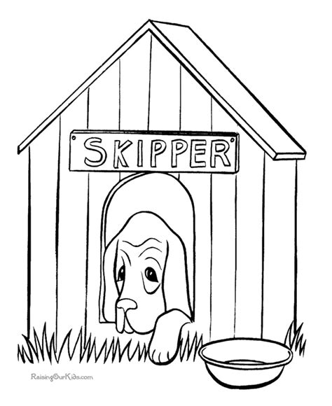 Animal Homes Coloring Page